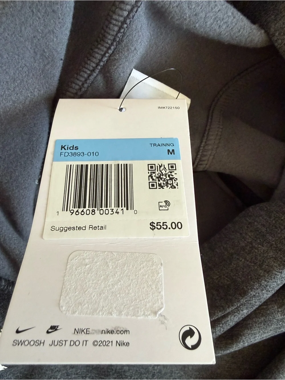 NikeTherma-FIT Pullover Hoodie Grey Medium NWT